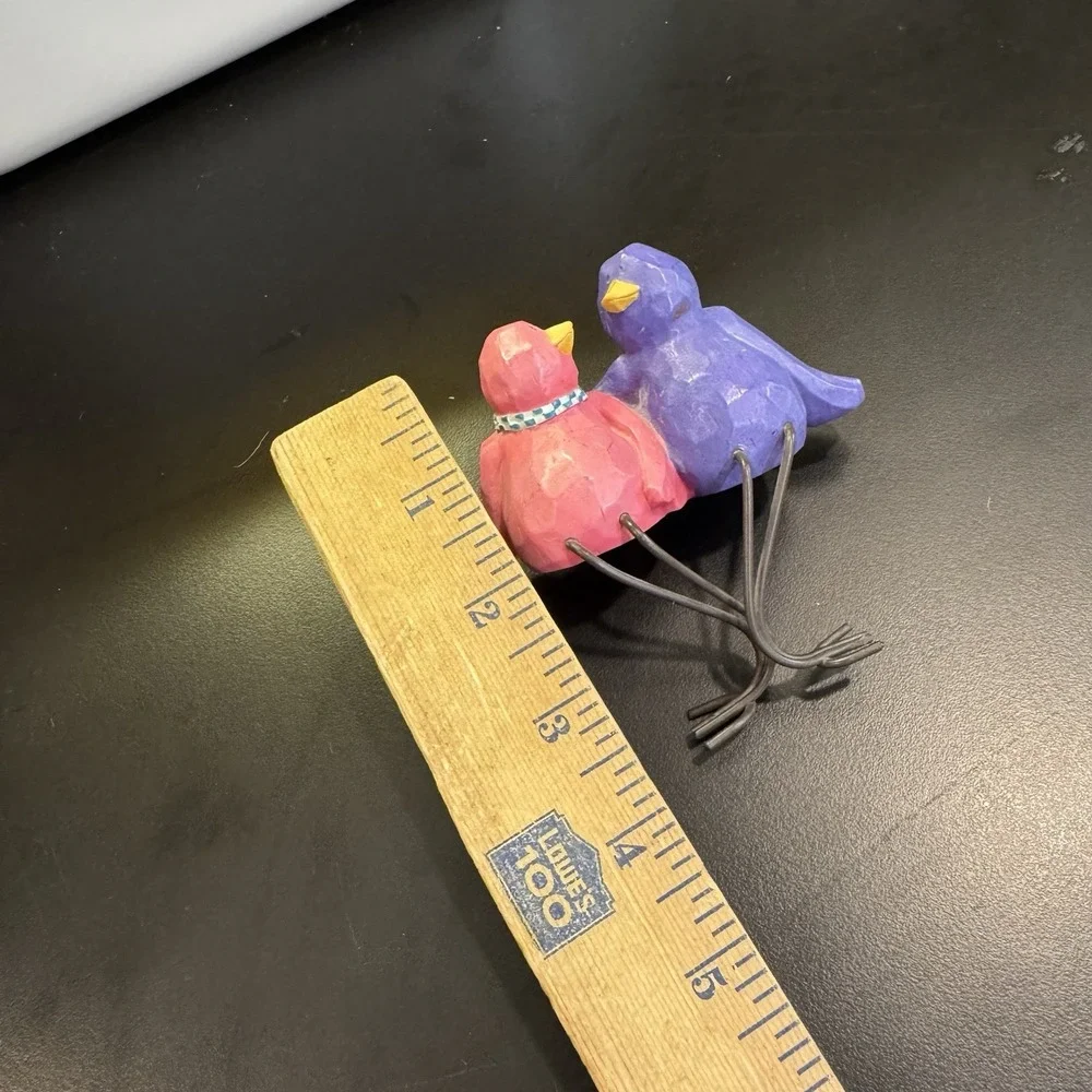 Love Birds‎ Russ Berrie Tweet vintage Shelf Sitter Hook EUC Clean